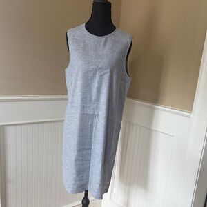 Theory Light Gray Midi Dress